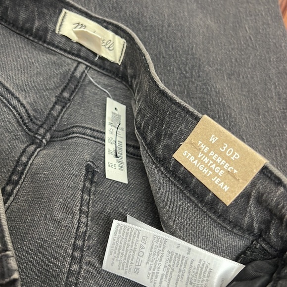 Madewell The Petite Perfect Vintage Straight Jean size 30 NWT - Picture 7 of 10